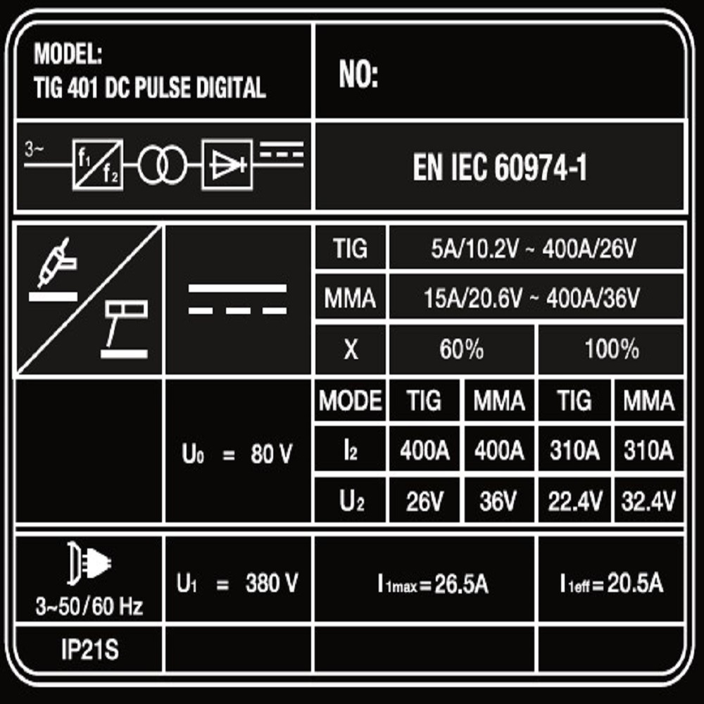 Foxweld Аргонодуговой аппарат SAGGIO TIG 401 DC Pulse Digital