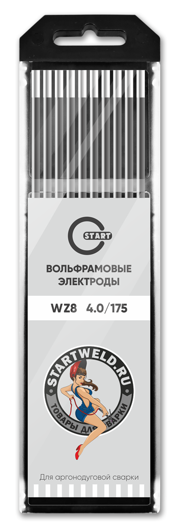 START Вольфрамовый электрод (WZ 8, 4.0/175 mm, белый, WZ2040175)