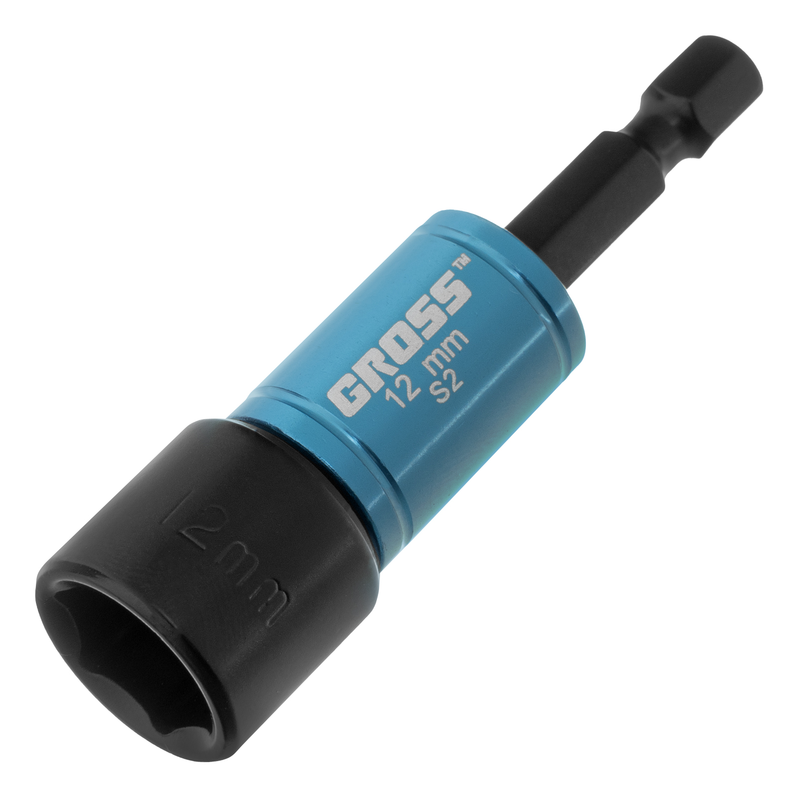 GROSS Биты с торцевыми головками, магнит, вращающаяся втулка, Nut-Driver, S2 (12 mm, 11621)