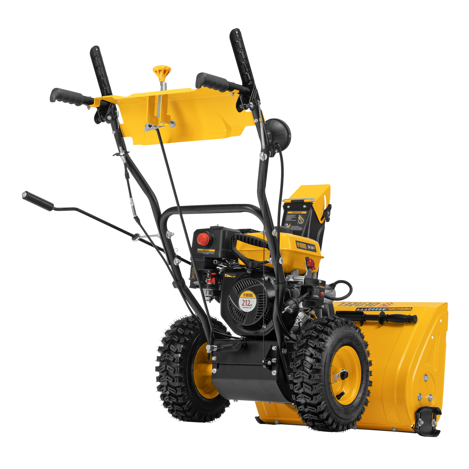 DENZEL Снегоуборщик бензиновый  SB 560 LP, 212 cc, электростартер, фара