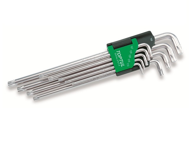 TOPTUL Набор ключей Torx T10-Т50 9шт экстра-длин.