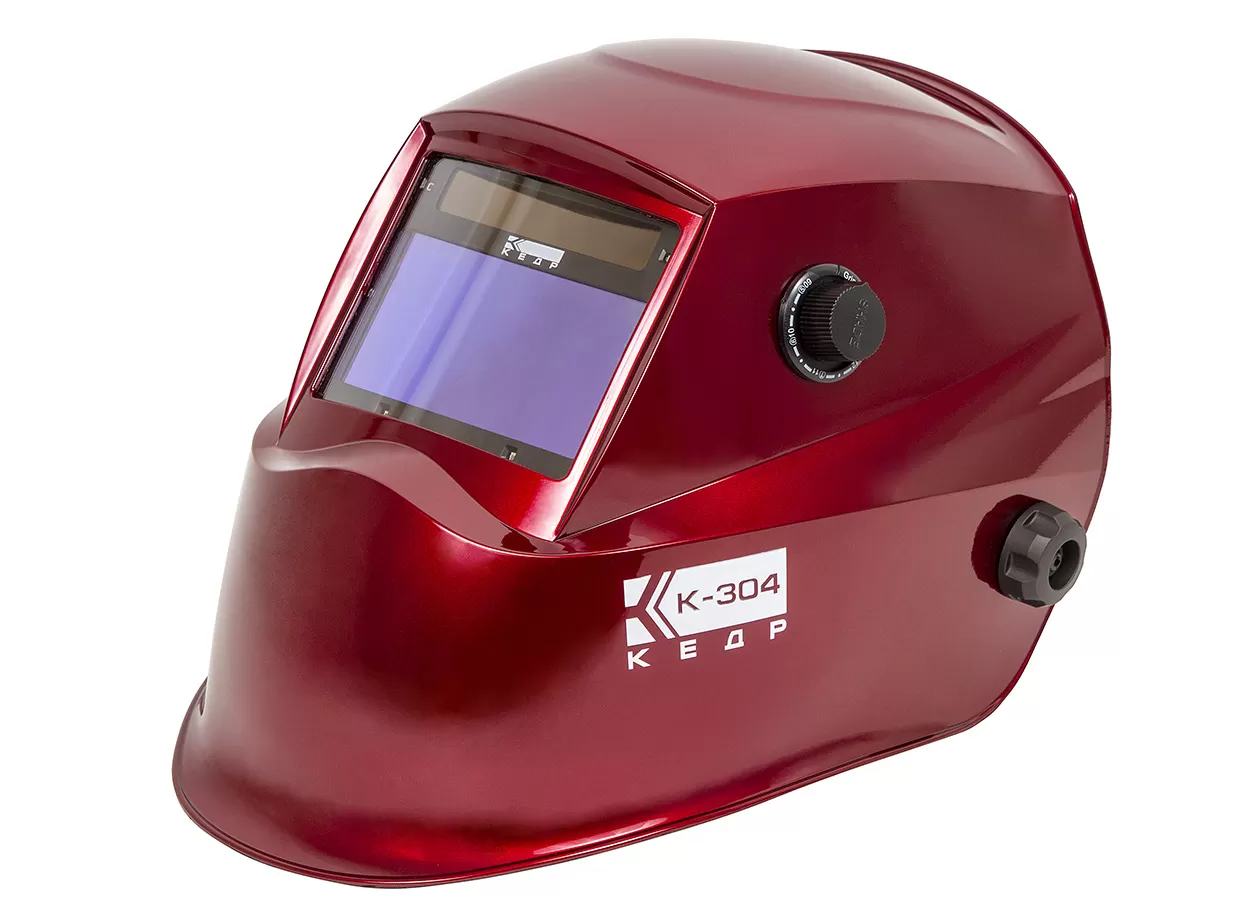 Кедр Маска сварщика К-304 PRO (В разобранном виде, красная, 8004491)