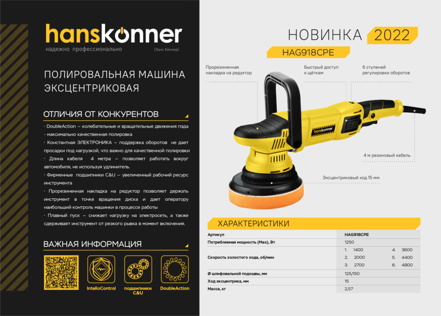 Sturm! Углошлифмашина (болгарка) AG9514E