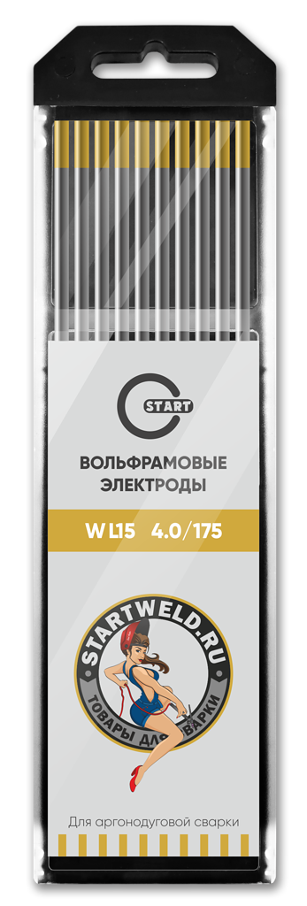 START Вольфрамовый электрод (WL 15, 4.0/175 mm, золотой, WL1540175)