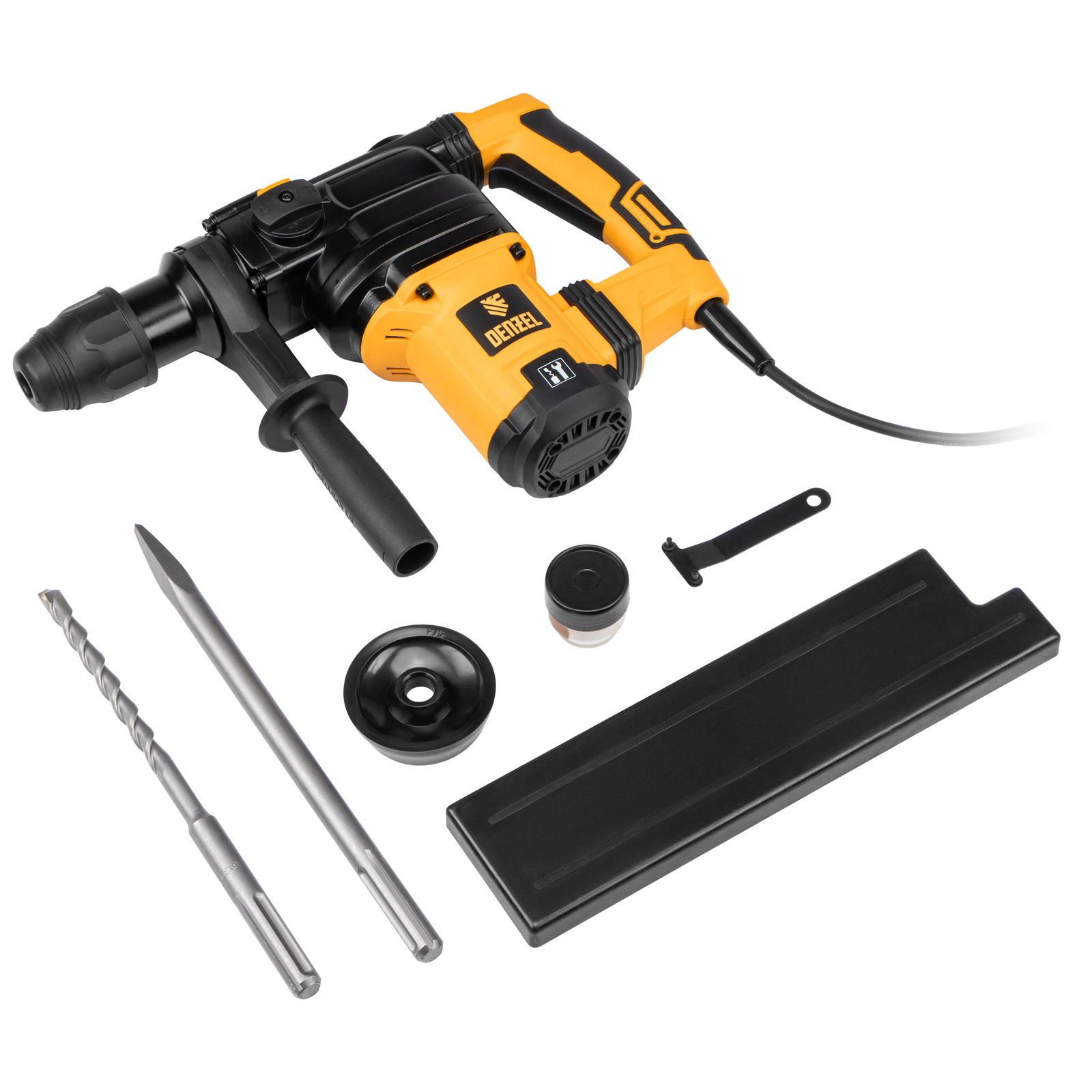 DENZEL Перфоратор электрический  RHV-1050-38-max, SDS-max, 1050 Вт, 10 Дж, 2 плюс 1 режим