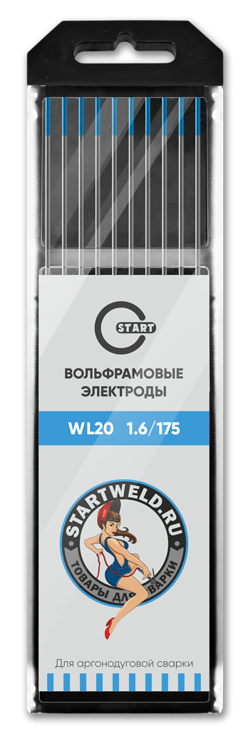 START Вольфрамовый электрод (WL 20, 1.6/175 mm, голубой, WL2016175)