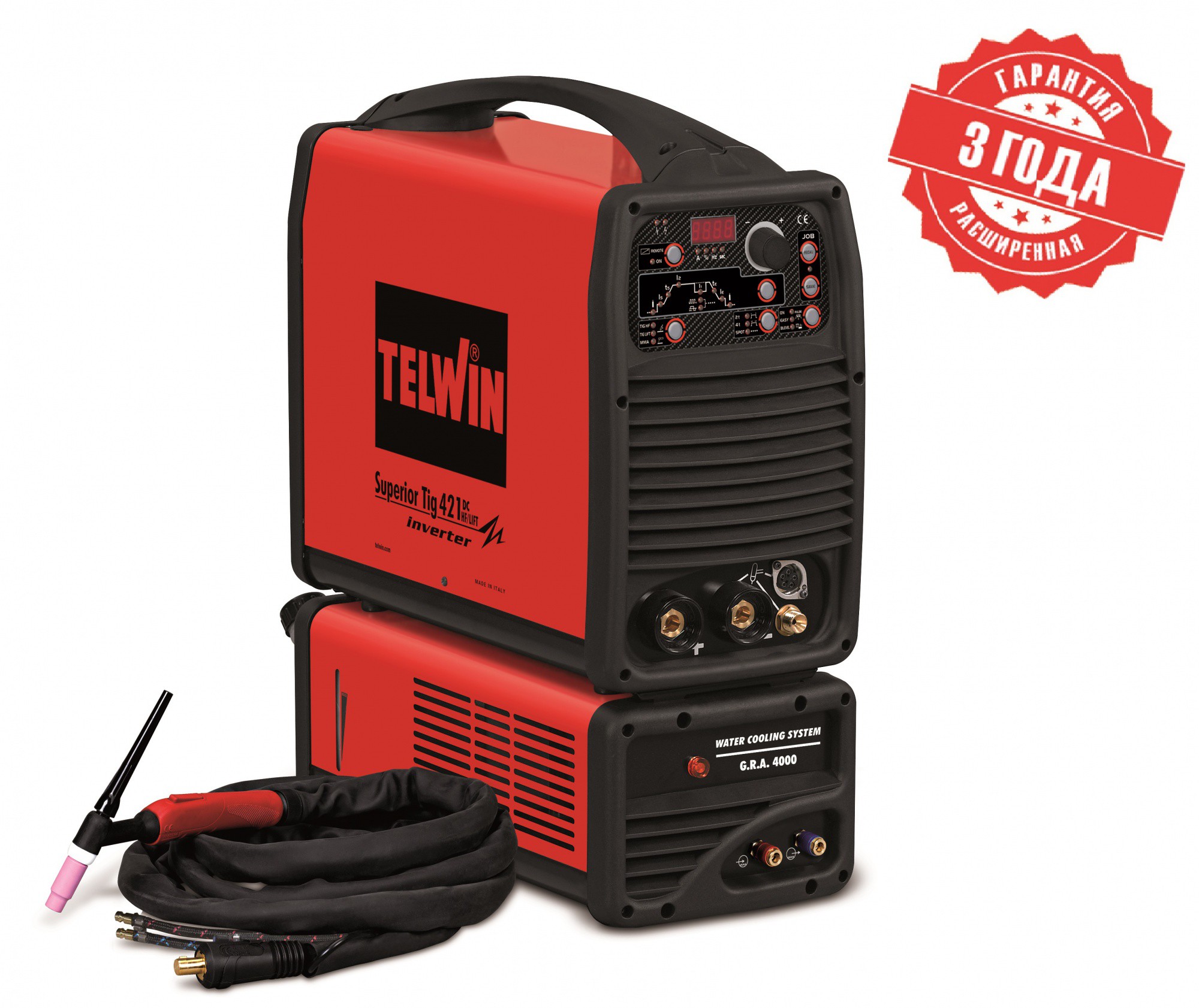 TELWIN Аргонодуговой аппарат SUPERIOR TIG 421 DC-HF/LIFT 400V