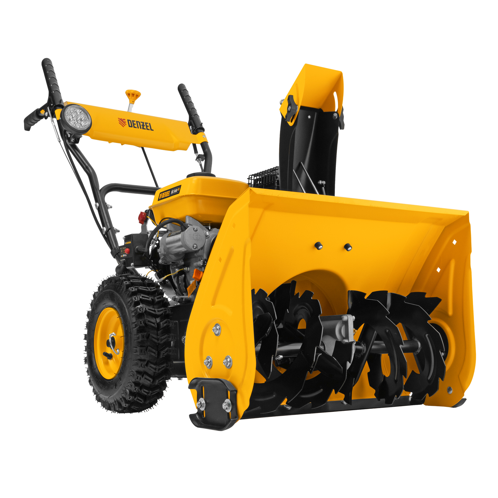 DENZEL Снегоуборщик бензиновый  SB 560 LP, 212 cc, электростартер, фара