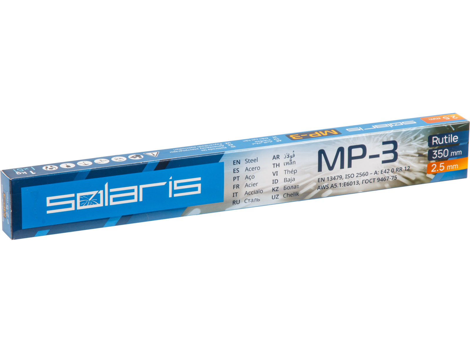 SOLARIS Электроды МР-3 (ф 2.5мм уп 1.0 кг, WM-1101)