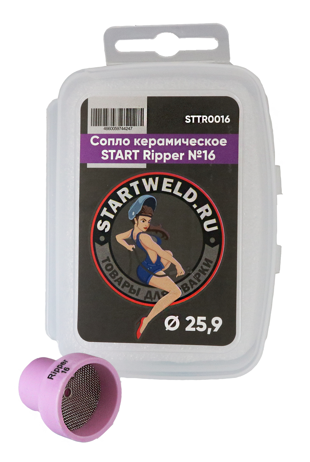 START Сопла для горелок TIG (Керамическое Ripper №16, 25.9, STTR0016)