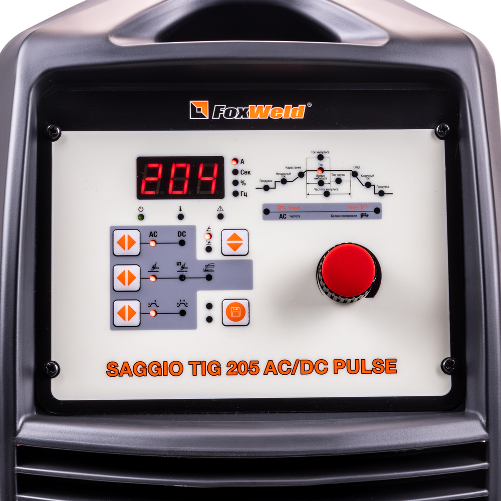 Foxweld Аргонодуговой аппарат SAGGIO TIG 205 AC/DC Pulse