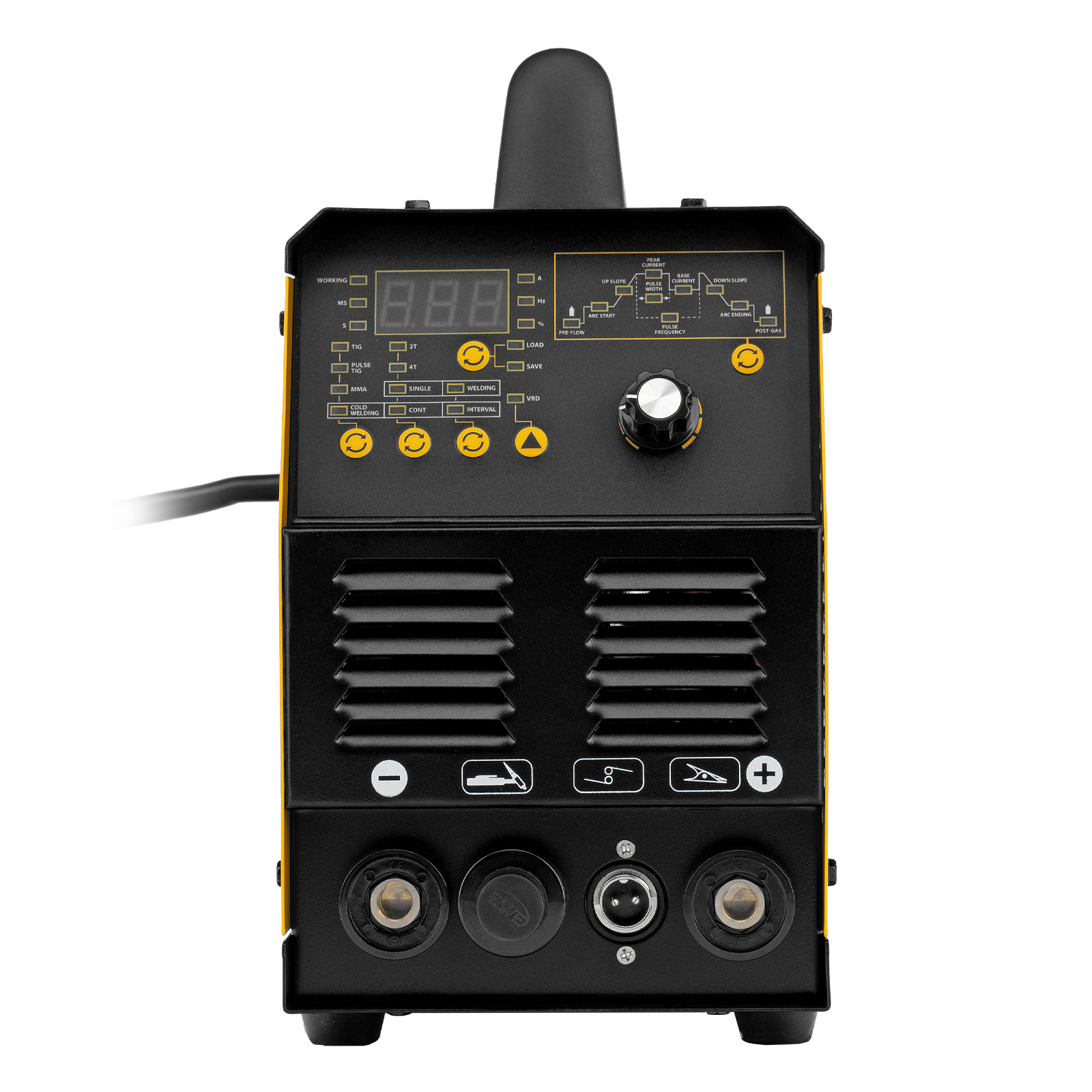 DENZEL Аргонодуговой аппарат ITIG-200 DС Pulse Cold Weld, 200 А, ПВ 60%