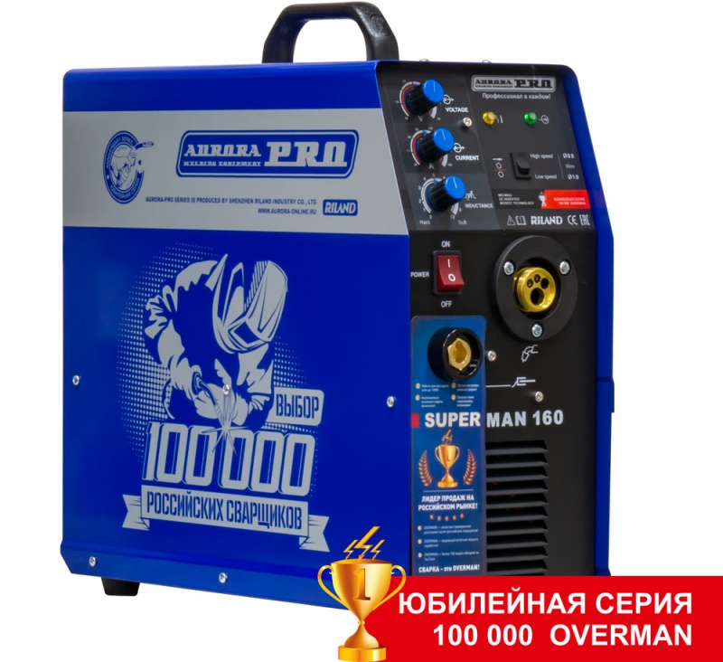 AuroraPro Сварочный полуавтомат OVERMAN 160