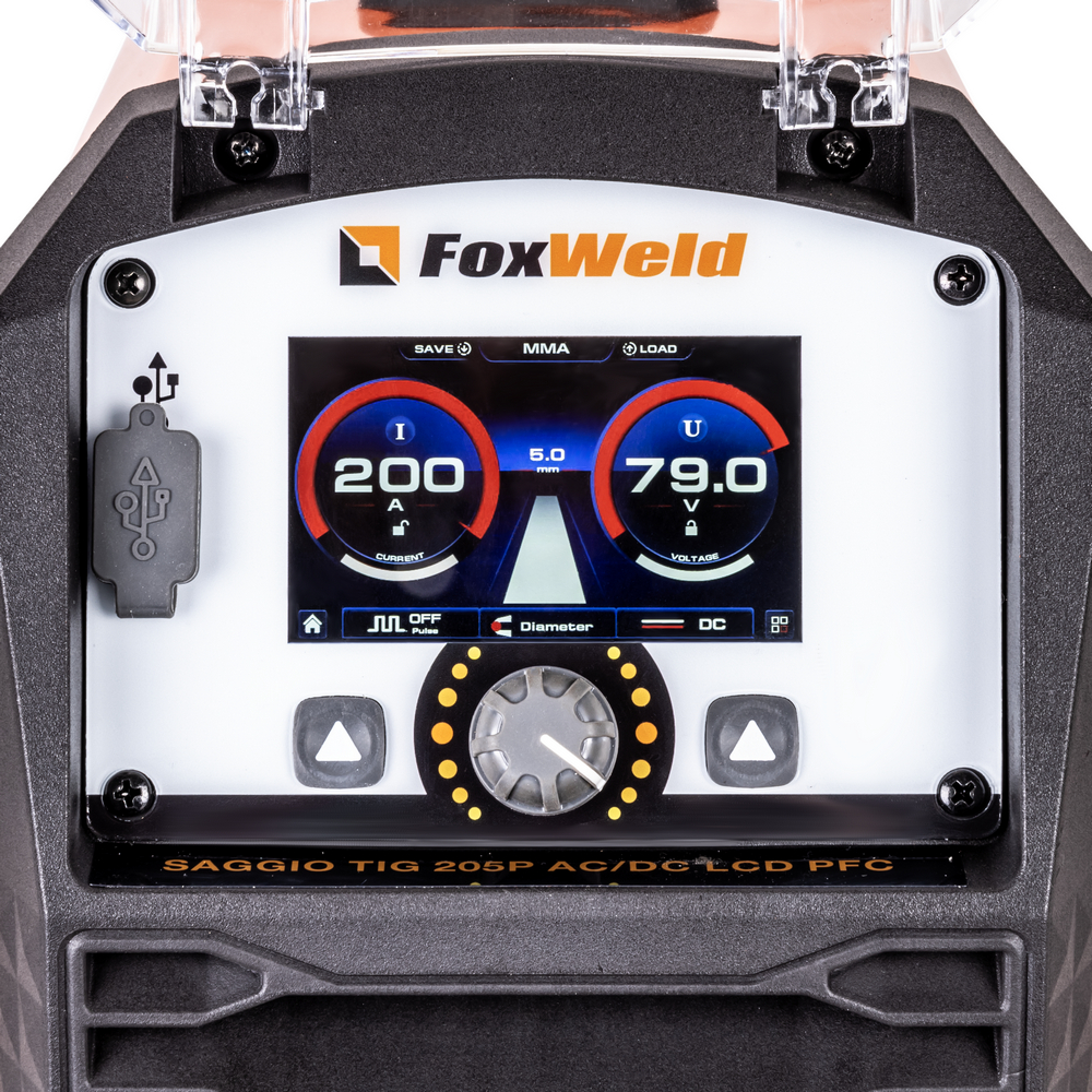 Foxweld Аргонодуговой аппарат SAGGIO TIG 205P AC/DC LCD PFC