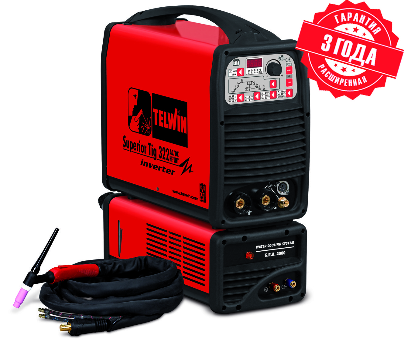 TELWIN Аргонодуговой аппарат SUPERIOR TIG 322 AC/DC HF/LIFT 400V