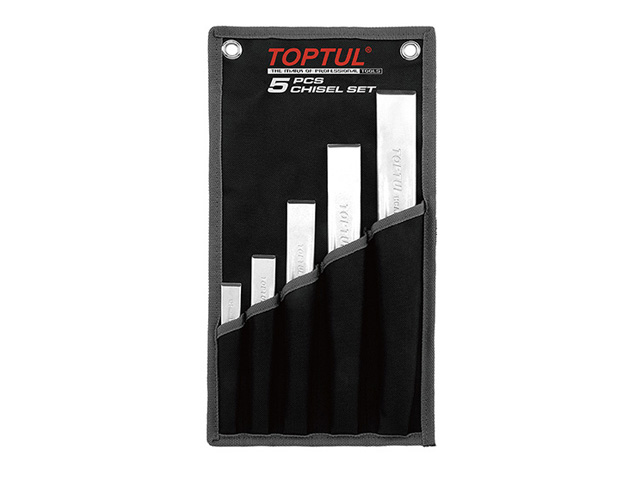 TOPTUL Набор зубил 18-34мм 5шт на полотне (GPAQ0504)