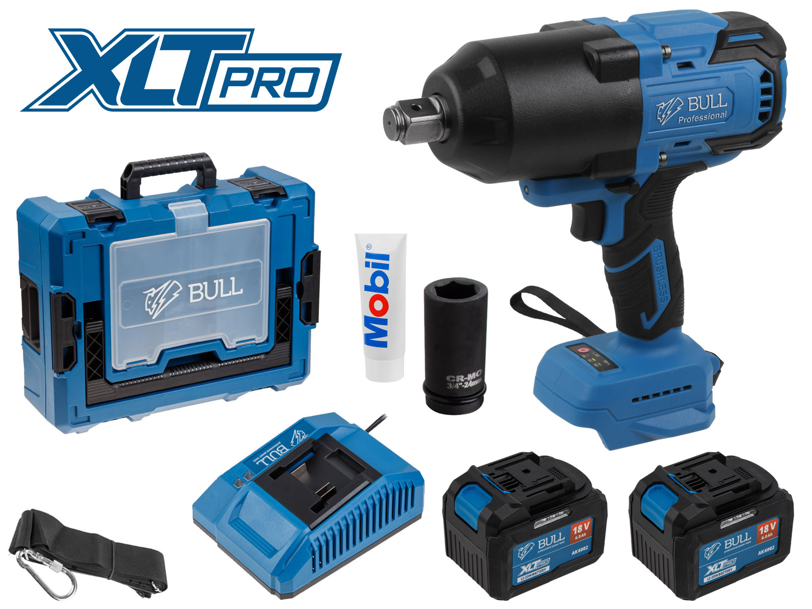 BULL Аккумуляторный ударный гайковерт SC 1810 XLTpro