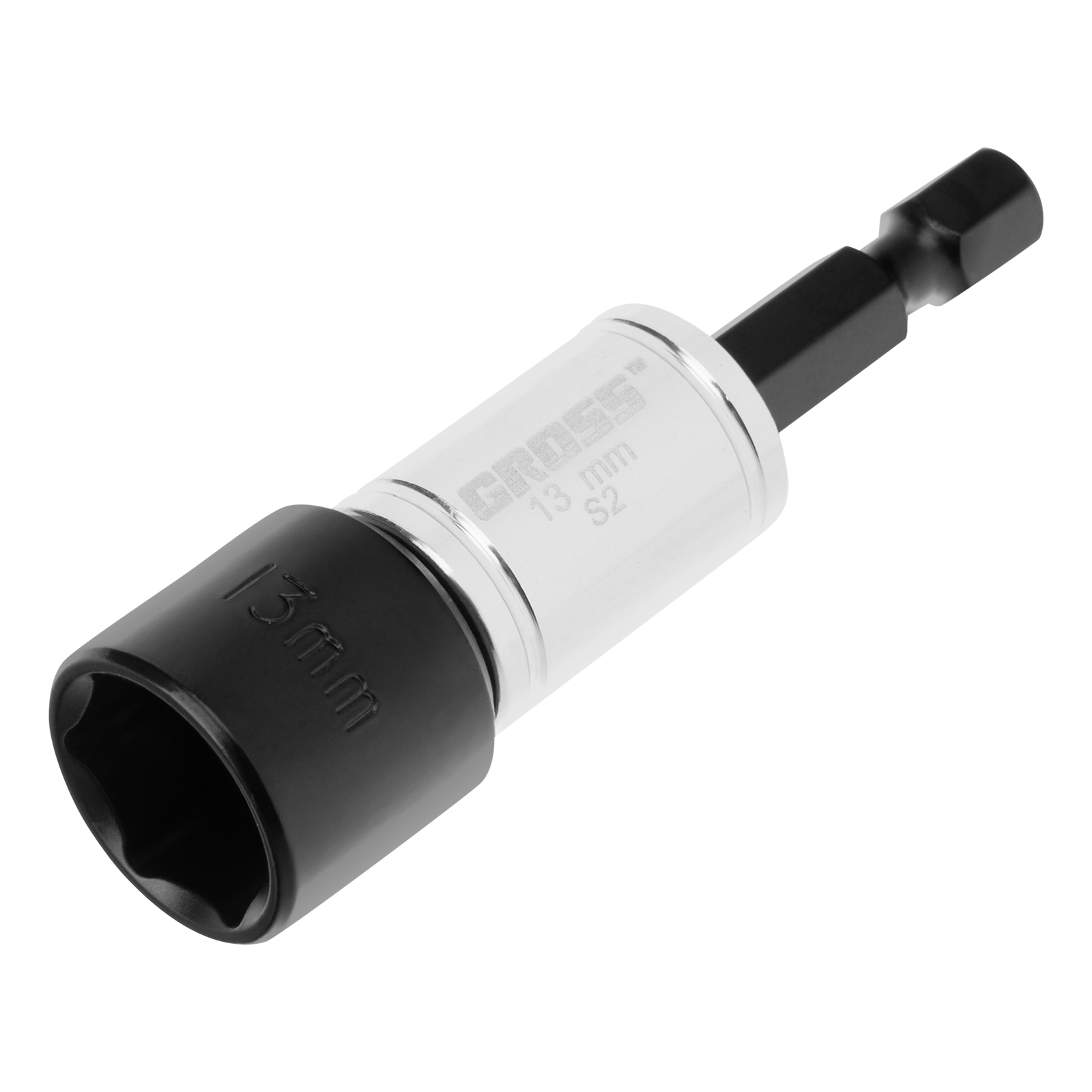 GROSS Биты с торцевыми головками, магнит, вращающаяся втулка, Nut-Driver, S2 (13 mm, 11623)