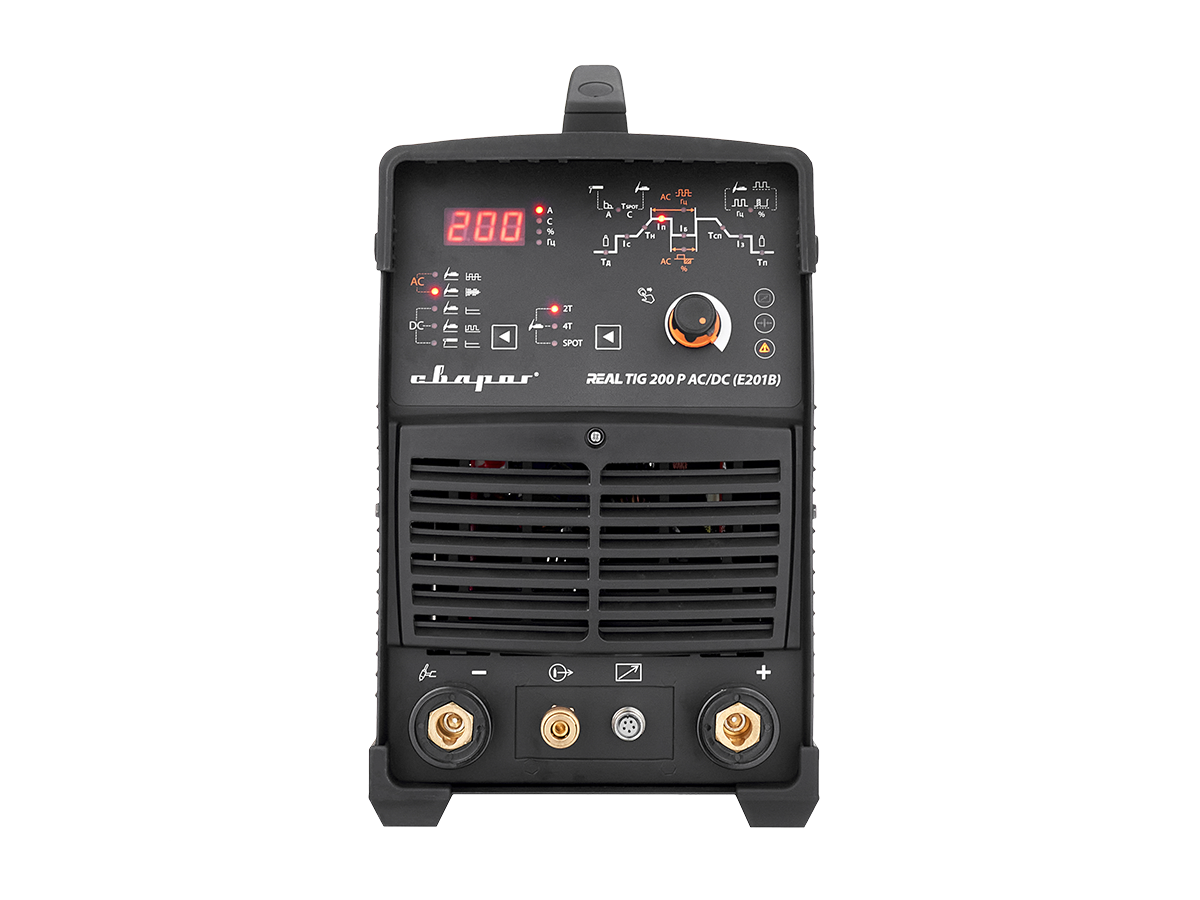 Сварог Аргонодуговой аппарат REAL TIG 200 P AC/DC (E201B) Black (маска+педаль+перчатки)