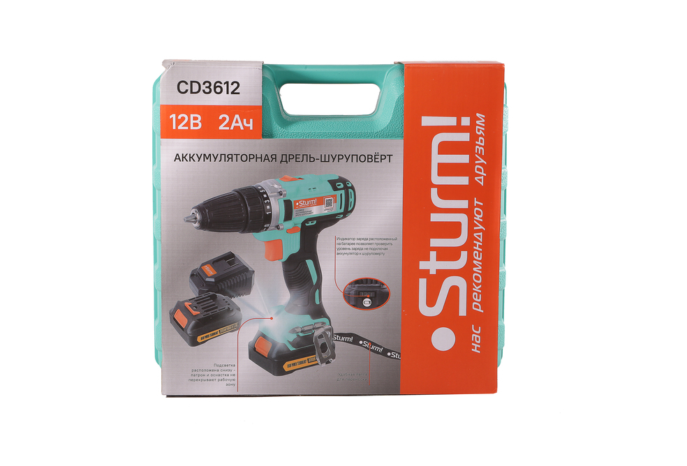 Sturm! Аккумуляторный шуруповерт  CD3612