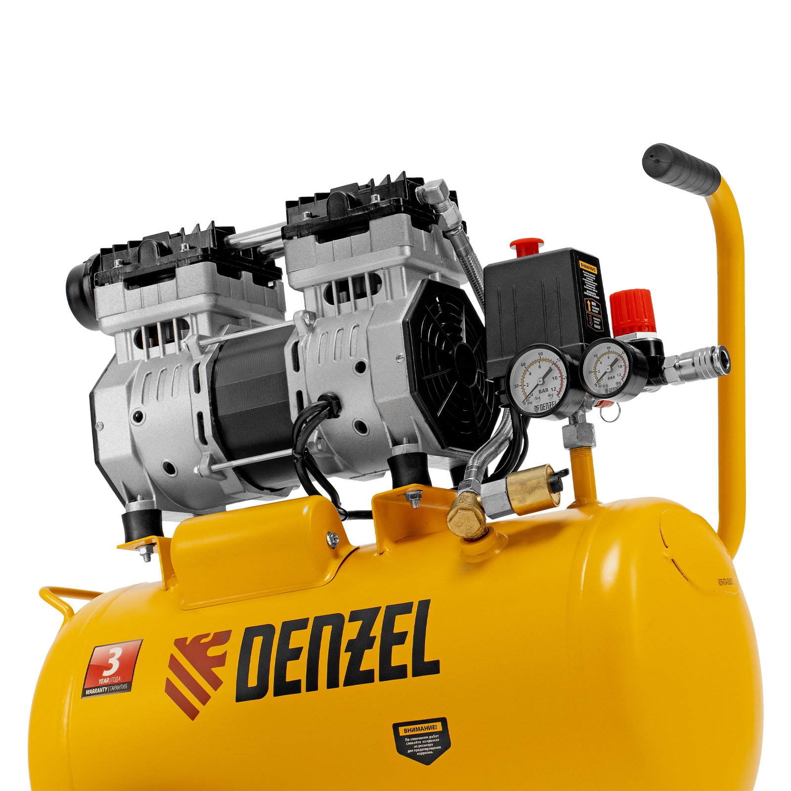 DENZEL Компрессор DLS950/24 безмаслянный малошумный(58026)