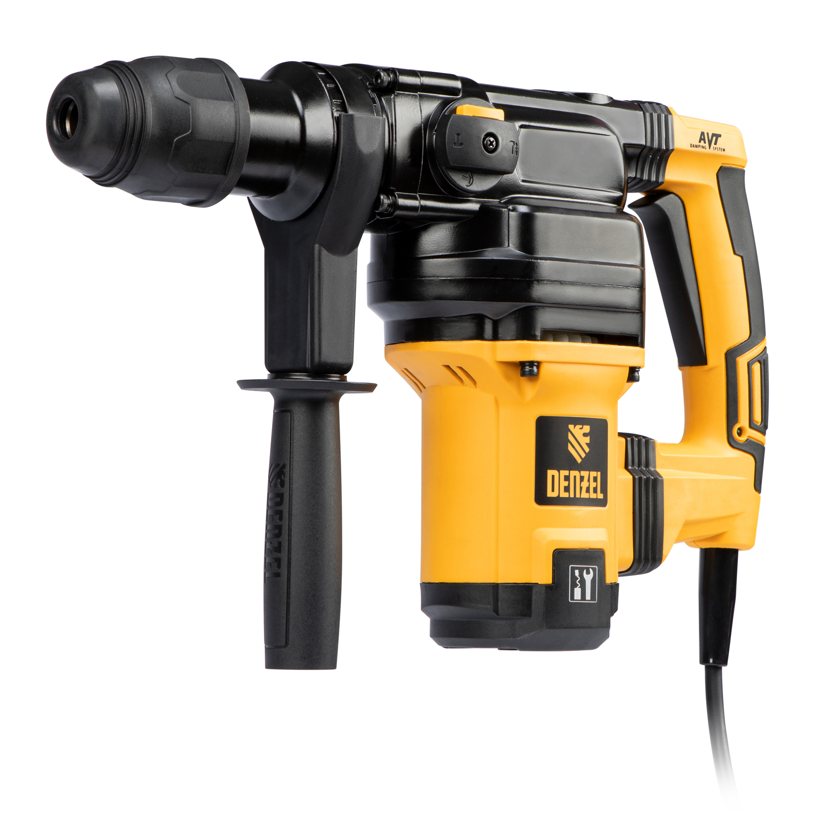 DENZEL Перфоратор электрический  RHV-1050-38-max, SDS-max, 1050 Вт, 10 Дж, 2 плюс 1 режим