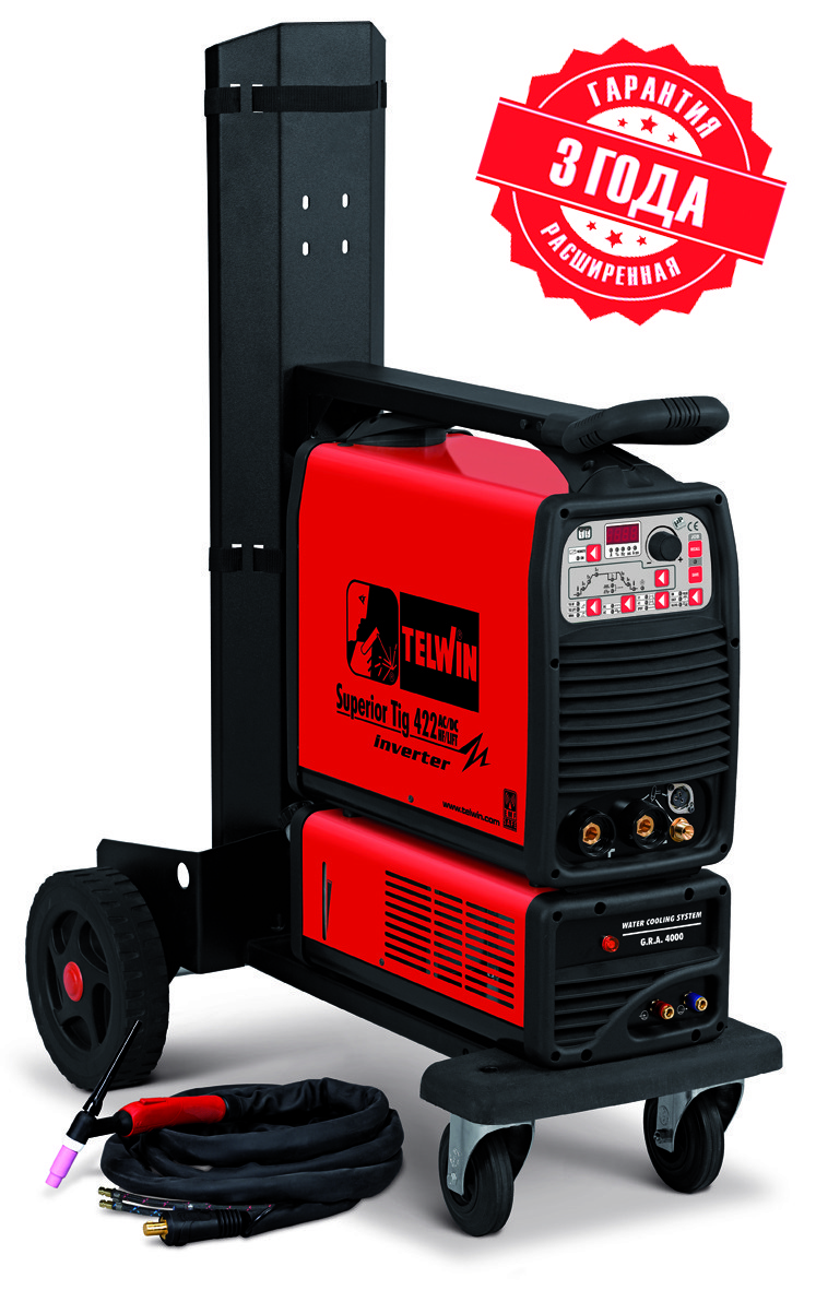 TELWIN Аргонодуговой аппарат SUPERIOR TIG 422 AC/DC-HF/LIFT 400V