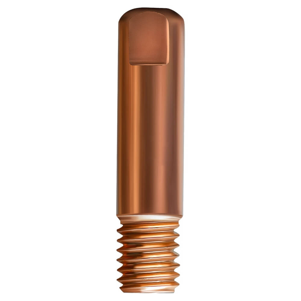 ПТК Наконечники сварочные для горелок MIG/MAG (прямой, М6x25, E-CU, d0,8мм, LED6510-08, 071.625.608)