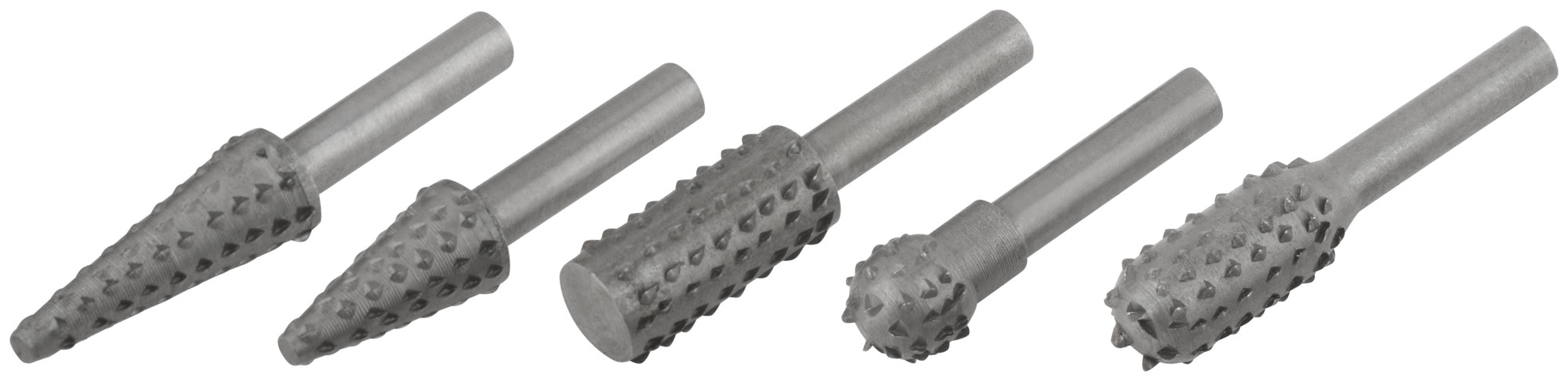 FIT Шарошки стальные по дереву, 6мм-5 шт.(36455)