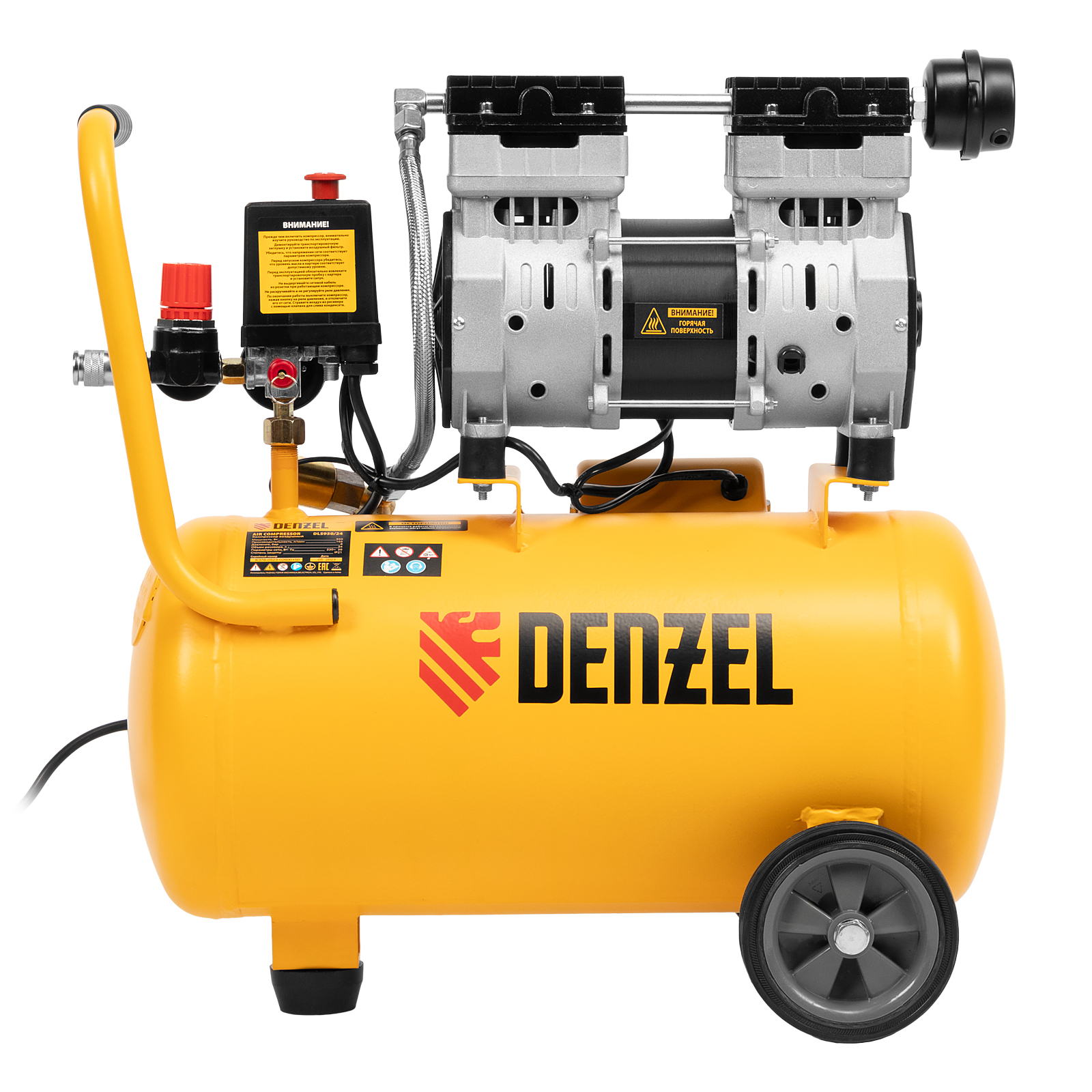 DENZEL Компрессор DLS950/24 безмаслянный малошумный(58026)