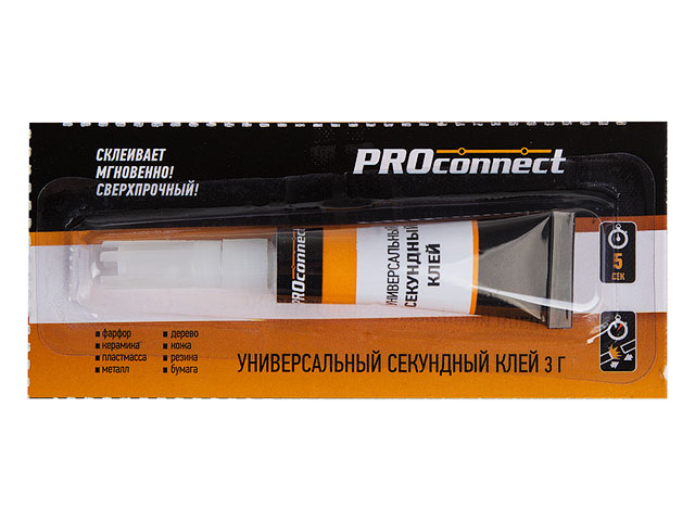 PROCONNECT Клей-гель универсальный секундный(3г) на мульти-карте