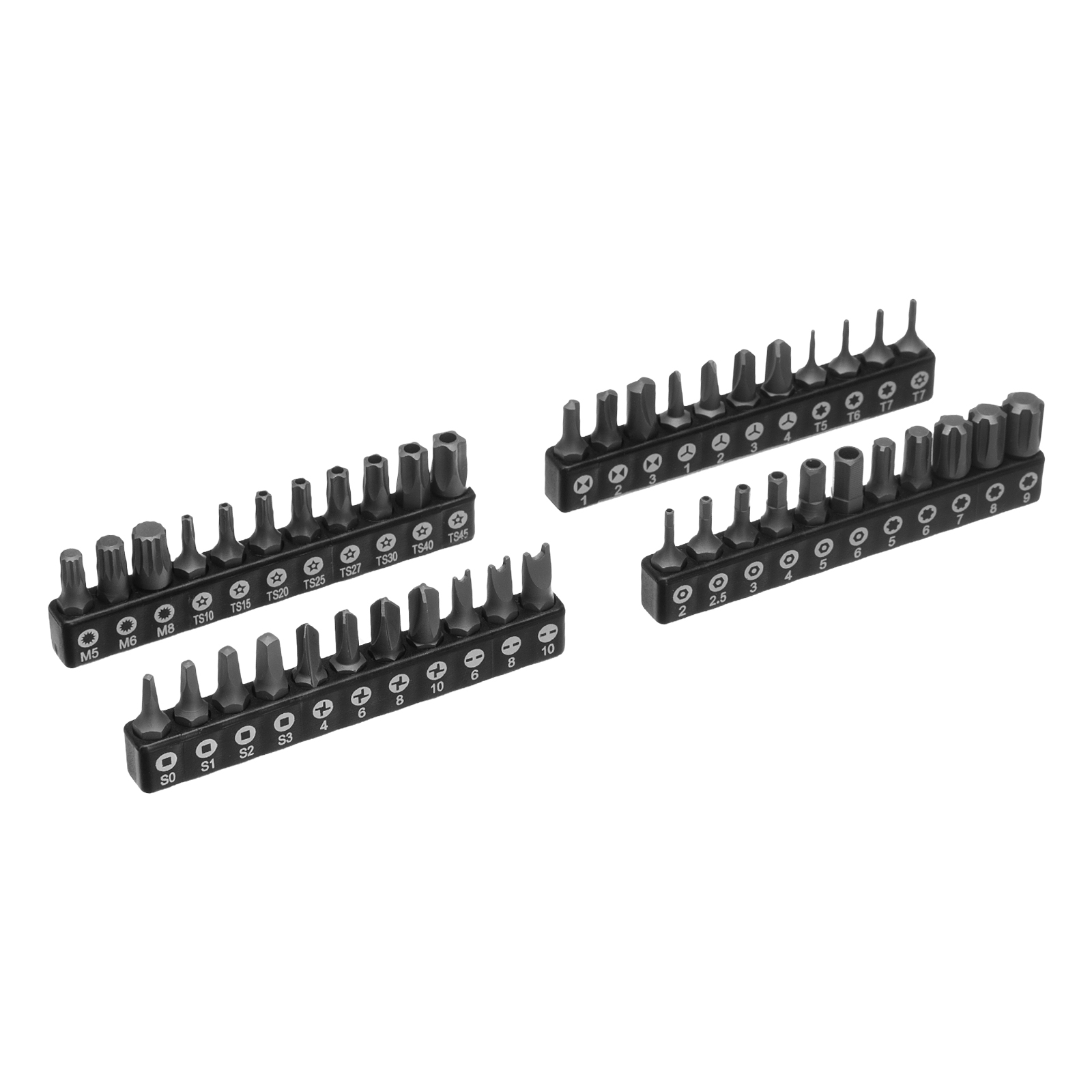 DENZEL Набор инструментов 1/2", 3/8", 1/4", CrV, S2, пластиковый кейс, 232 предмета