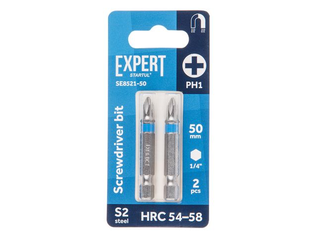 STARTUL Насадка крестообразная EXPERT (PH1 50мм 2шт, SE8521-50)