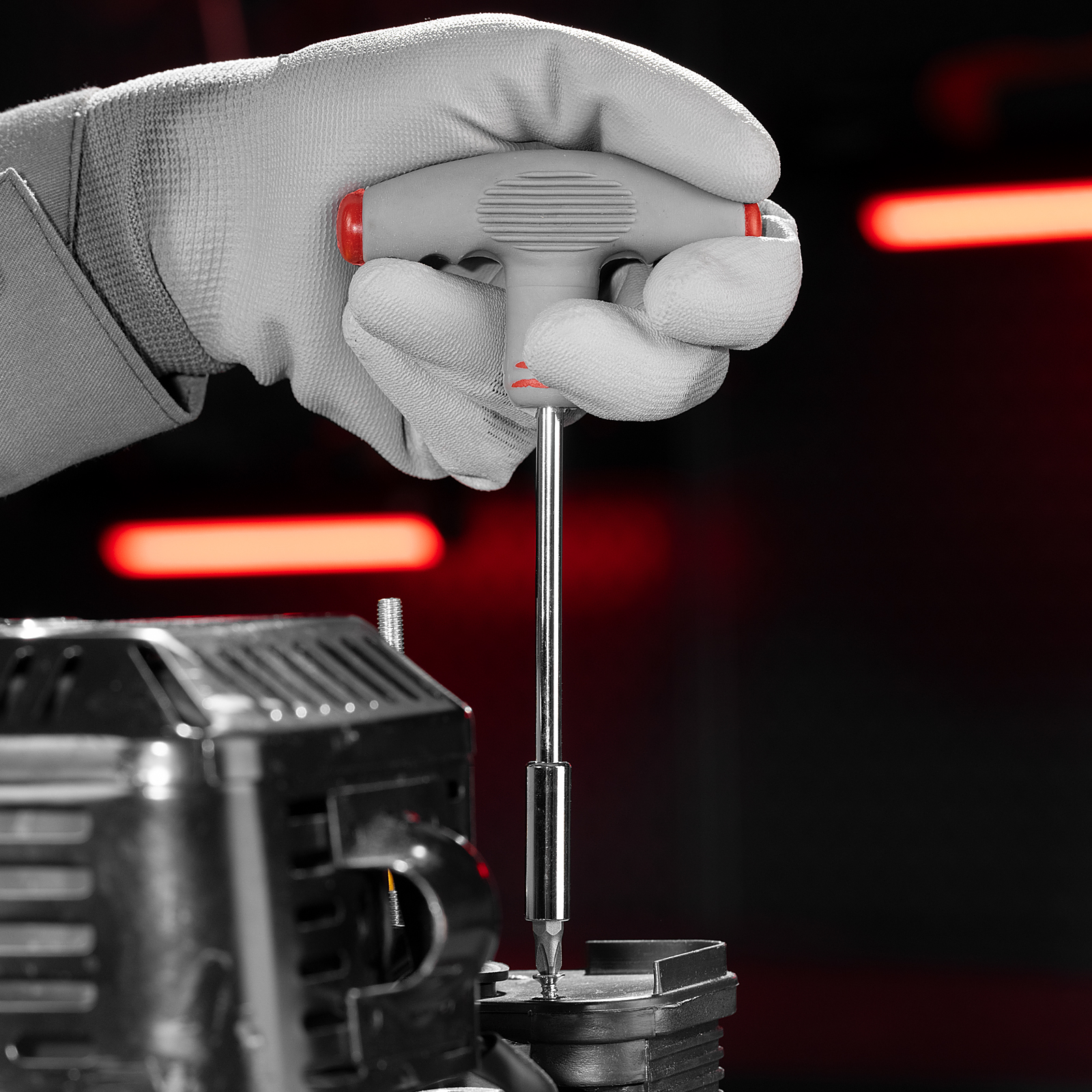 Сибртех Отвертка с Т-образной эргономичной ручкой и набором бит, 11 шт., CrV