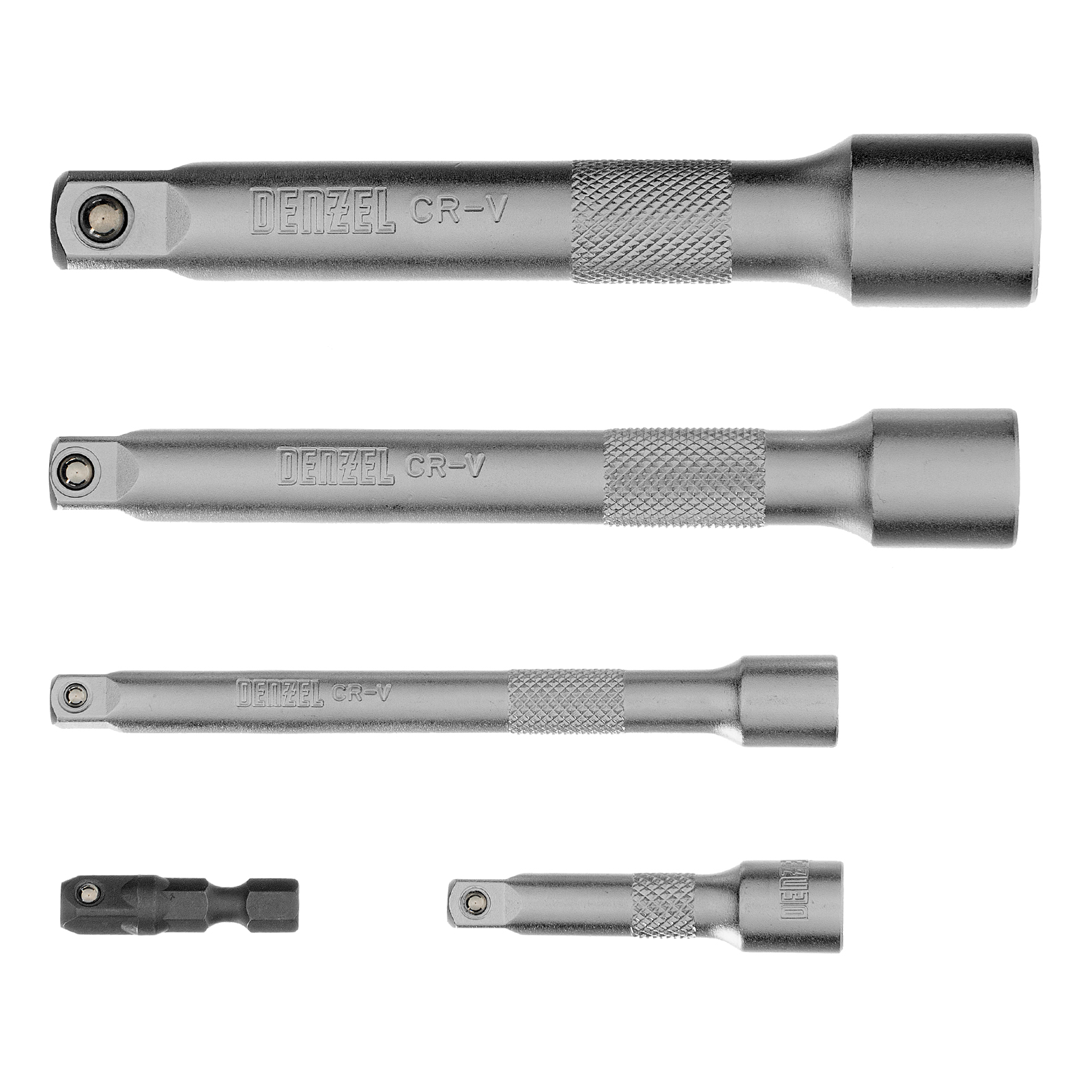 DENZEL Набор инструментов 1/2", 1/4", 3/8", CrV, S2, пластиковый кейс, 216 предметов