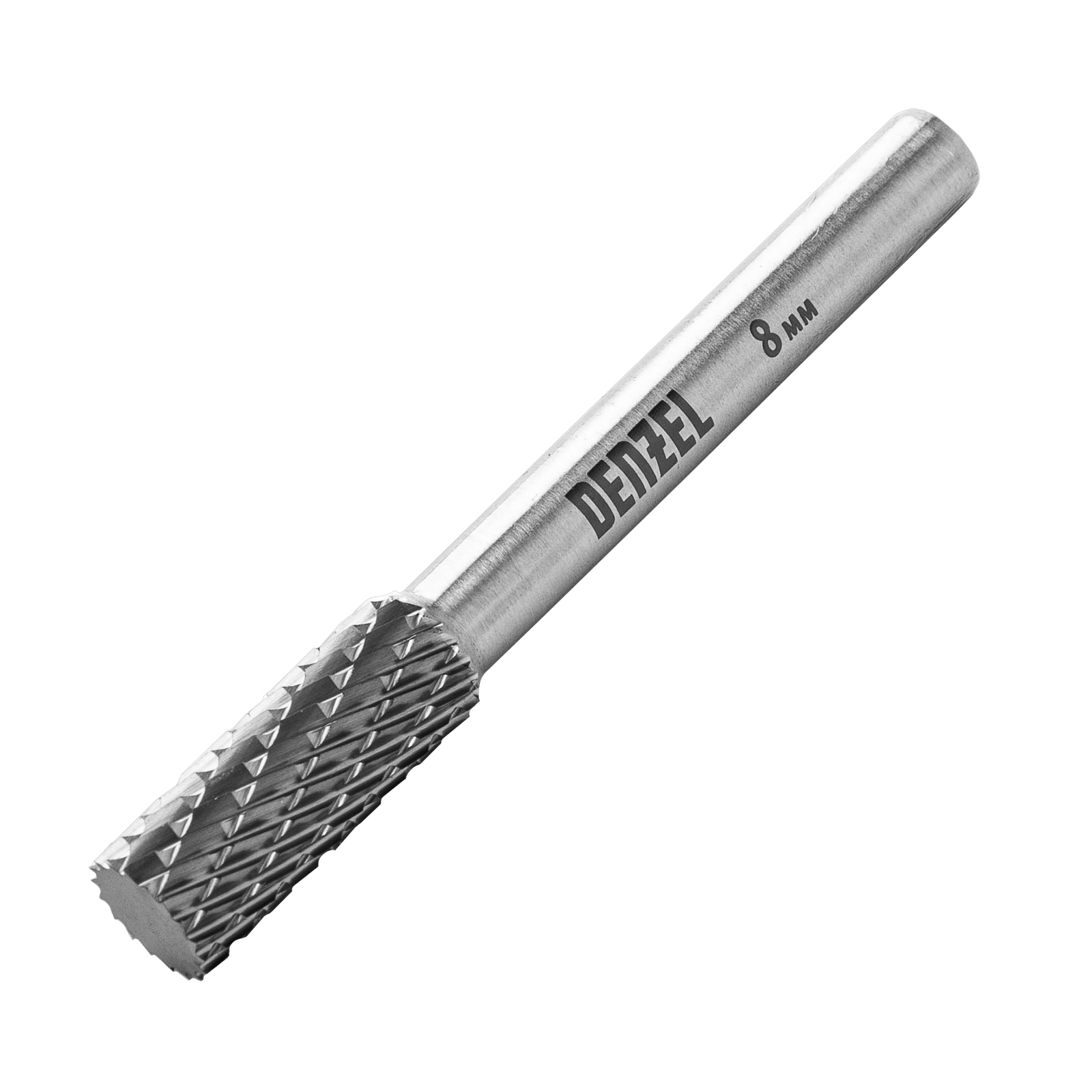 DENZEL Борфреза по металлу твердосплавная, цилиндрическая, тип-А (диаметр 8.0 mm (72000))