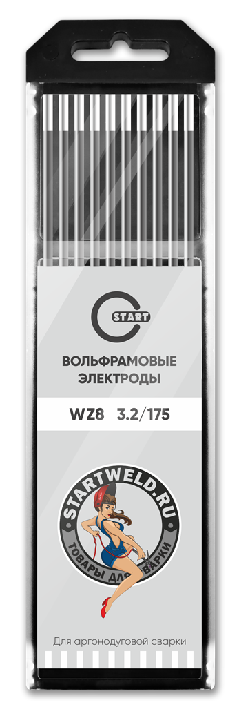 START Вольфрамовый электрод (WZ 8, 3.2/175 mm, белый, WZ2032175)