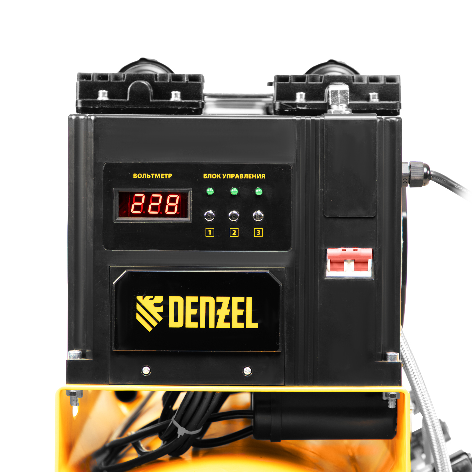 DENZEL Компрессор DLS 3300/100, 3300 Вт,3x1100, 100 л, 570 л/мин безмаслянный малошумный