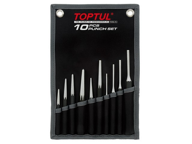 TOPTUL Набор выколоток 10шт на полотне (GPAQ1001)