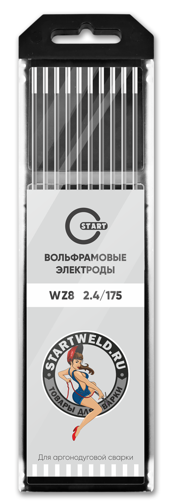 START Вольфрамовый электрод (WZ 8, 2.4/175 mm, белый, WZ2024175)