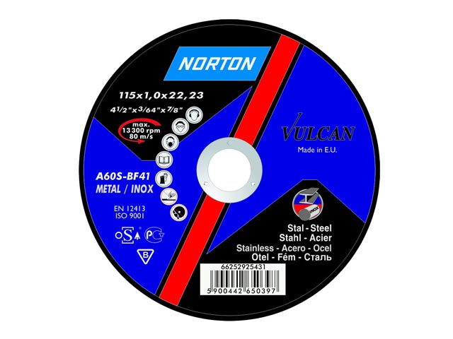Norton зачистной круг Vulcan для металлов и нержавеющей стали (150х6.4х22.23, 66252925525)