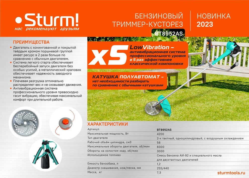 Sturm! Перфоратор SDS Plus RH2510PM