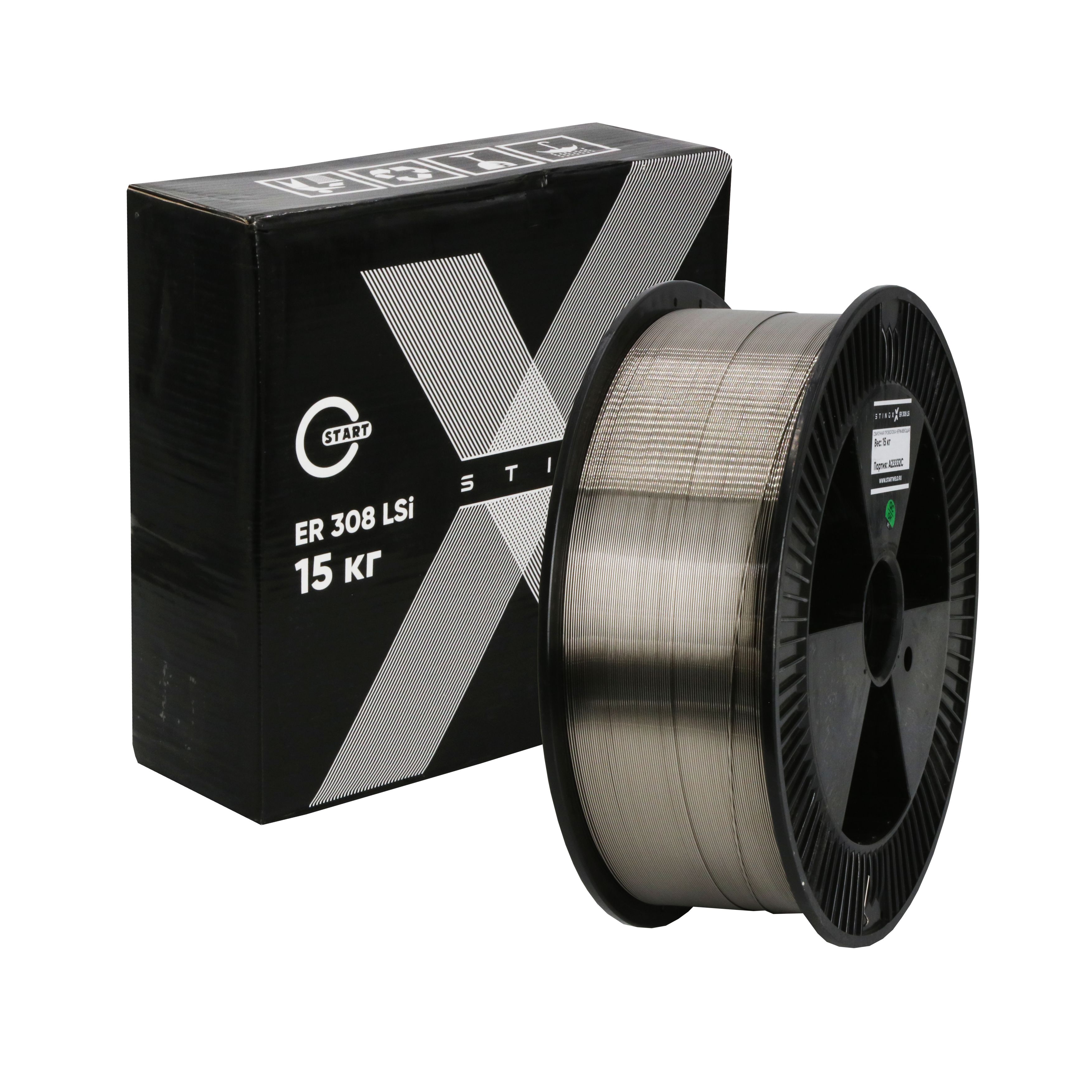 START Проволока нержавеющая STINOX ER308LSI (d 0.8 mm, (D300) 15кг, STM3080815)