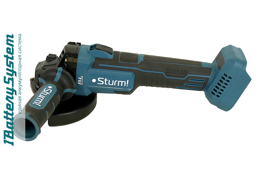 Sturm! Аккумуляторная УШМ CAG1812BL 1BatterySystem
