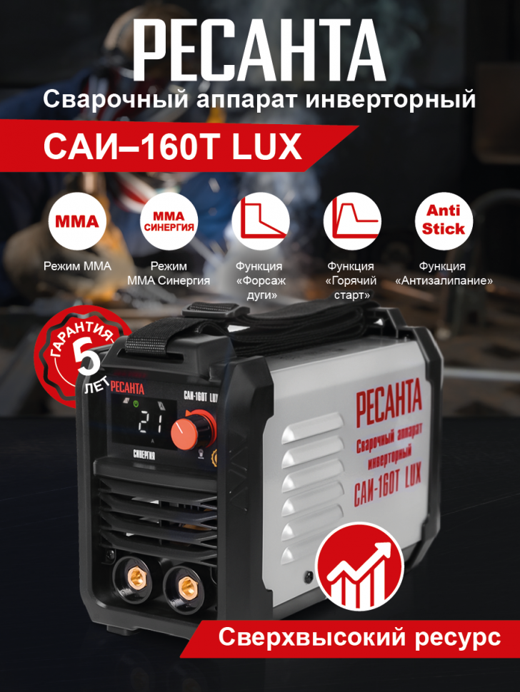 Ресанта Сварочный инвертор САИ-160T LUX