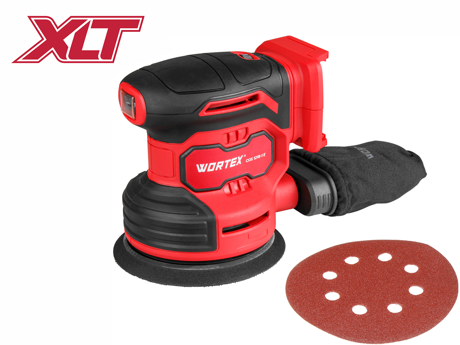 WORTEX Аккумуляторная эксцентриковая шлифмашина COS 1218-1 E (В коробке, ALL1 SOLO, 1333435)