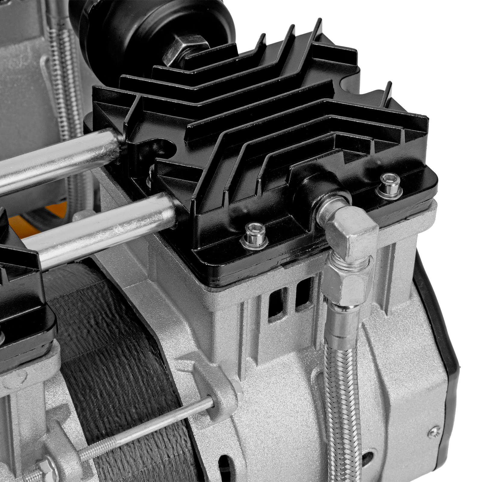 DENZEL Компрессор DLS 2200/50, 2200 Вт, 2x1100, 50 л, 380 л/мин безмасляный, малошумный(58031)