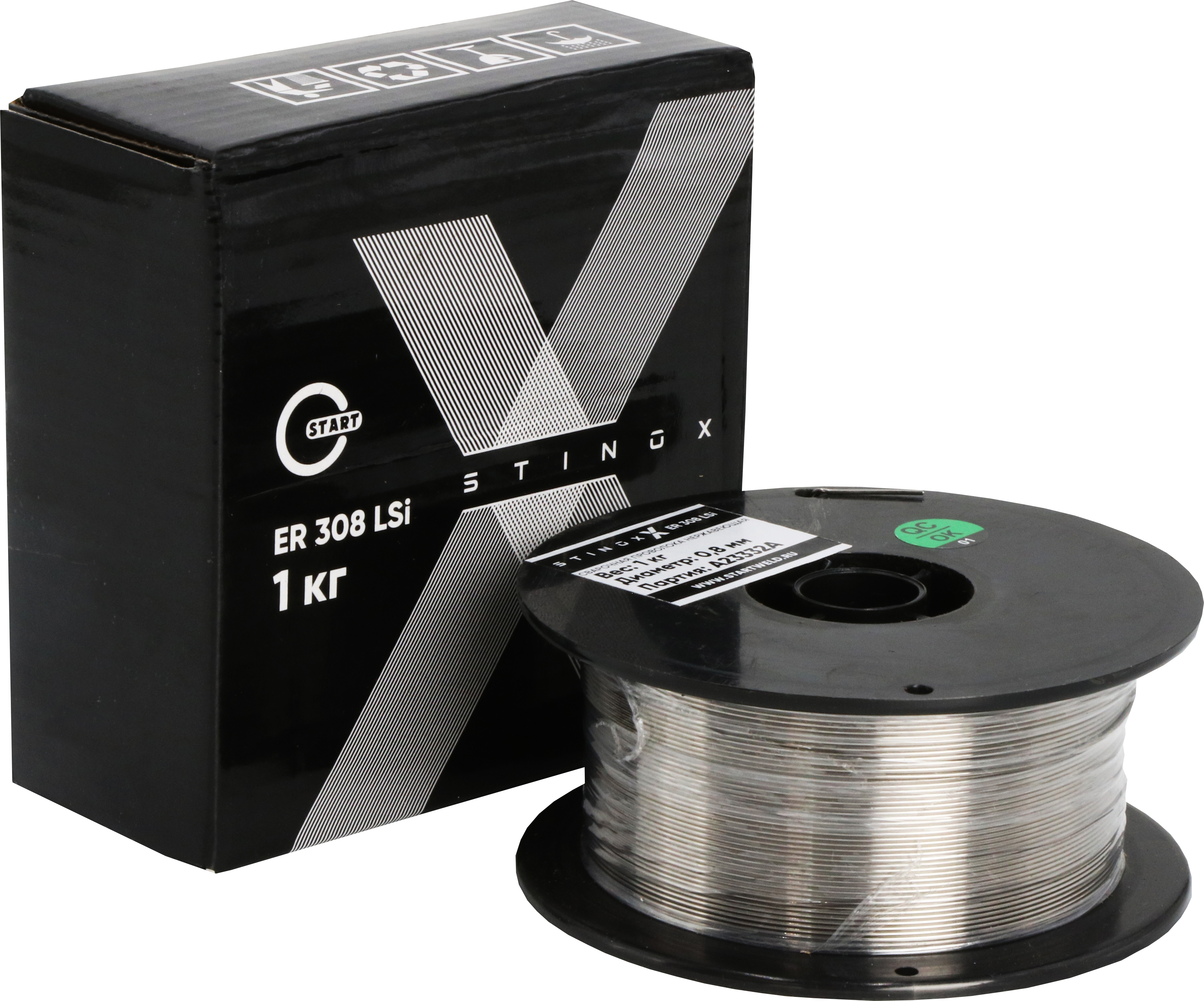 START Проволока нержавеющая STINOX ER308LSI (d 0.8 mm, (D100) 1кг, STM308081)