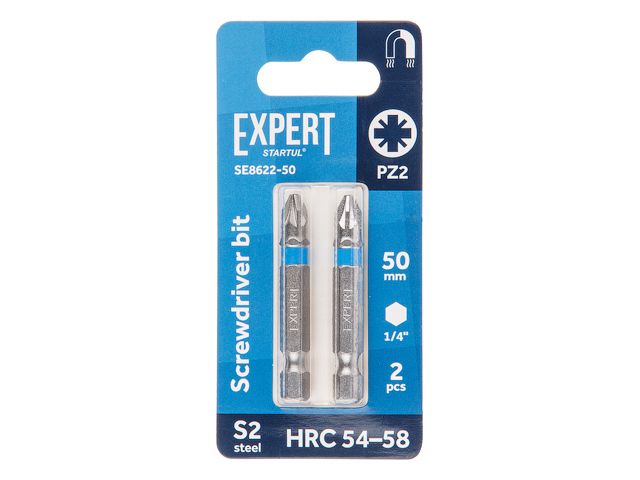 STARTUL Насадка крестообразная EXPERT (PZ2 50мм 2шт, SE8622-50)