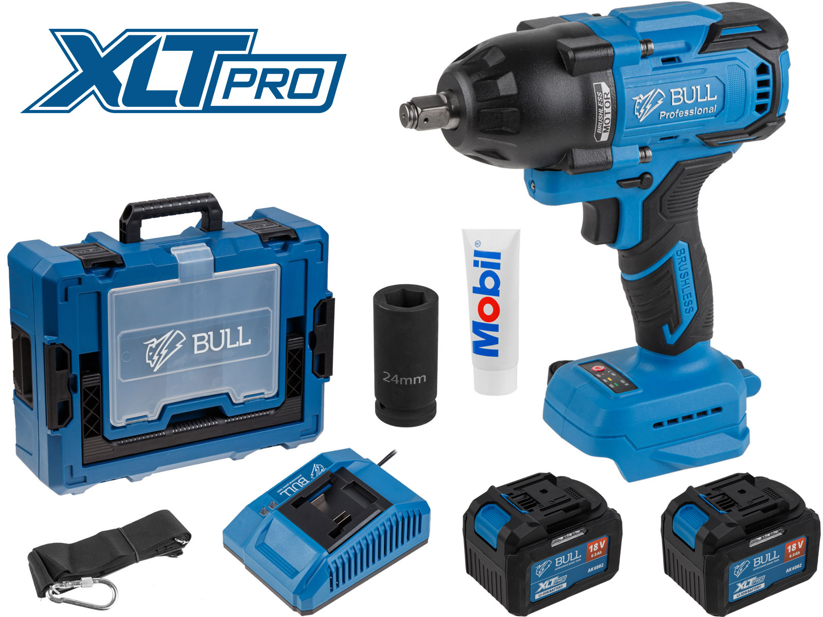 BULL Аккумуляторный ударный гайковерт SC 1807 XLTpro